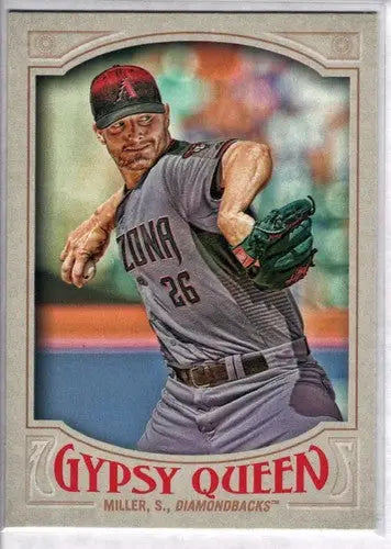 Baseball card from 2016 Topps Gypsy Queen featuring Shelby Miller Diamondbacks ID 4565