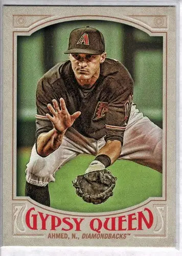 2016 Topps Gypsy Queen Nick Ahmed Baseball Card Diamondbacks ID 4576