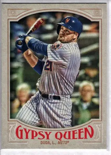 Original gloss 2016 Topps Gypsy Queen Lucas Duda Mets baseball card image