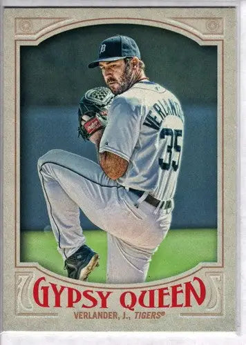 2016 Topps Gypsy Queen #34 Justin Verlander NM-MT Tigers - Baseball Card Single