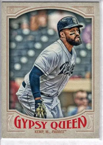 Original gloss 2016 Topps Gypsy Queen Matt Kemp Padres baseball card