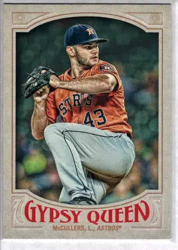 Baseball card featuring pitcher Lance McCullers from 2016 Topps Gypsy Queen series
