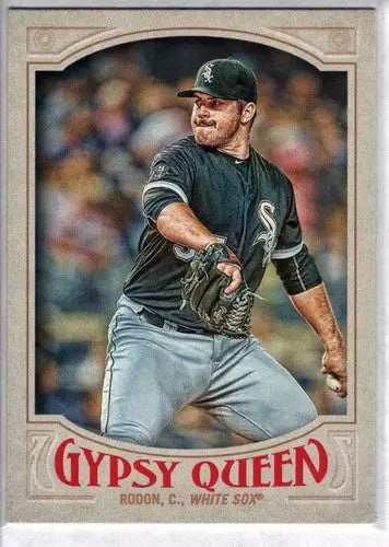 Baseball card from 2016 Topps Gypsy Queen featuring Carlos Rodon White Sox ID 4558