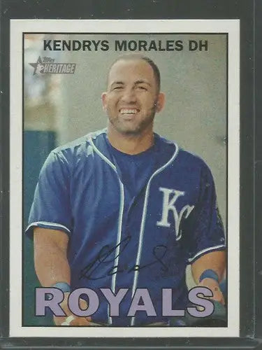 2016 Topps Heritage #105 Kendrys Morales NM-MT Royals - Baseball Card Single