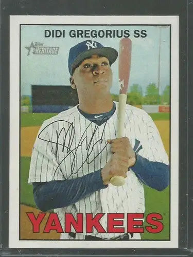 2016 Topps Heritage #21 Didi Gregorius NM-MT Yankees - Baseball Card Single