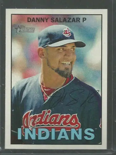 2016 Topps Heritage #403 Danny Salazar NM-MT Indians - Baseball Card Single