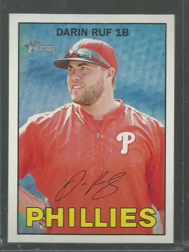 2016 Topps Heritage #47 Darin Ruf NM-MT Phillies - Baseball Card Single