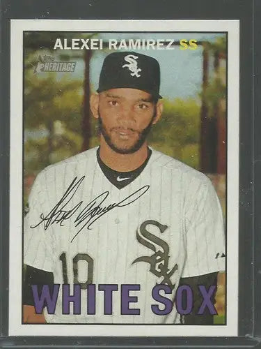 2016 Topps Heritage #86 Alexei Ramirez NM Near Mint White Sox ID:33535 - Baseball Card Single