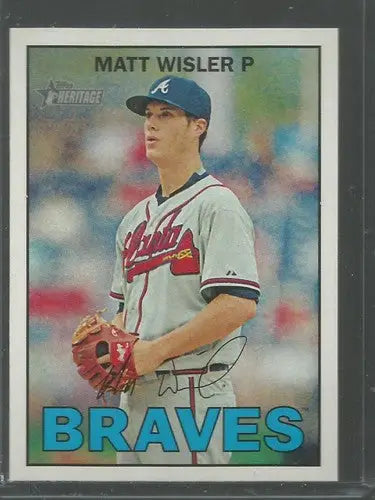 2016 Topps Heritage #98 Matt Wisler NM-MT Braves ID:33536 - Baseball Card Single
