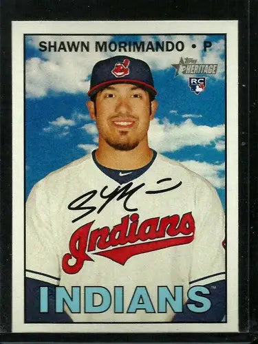 Shawn Morimando 2016 Topps Heritage high number rookie sports card with original gloss