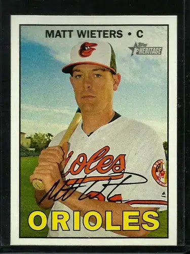 2016 Topps Heritage High Number #546 Matt Wieters NM-MT Orioles - Baseball Card Single