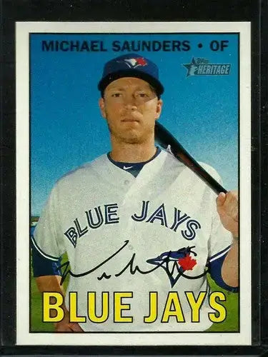 2016 Topps Heritage High Number #547 Michael Saunders NM-MT Blue Jays - Baseball Card Single