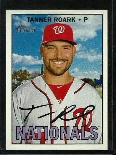 2016 Topps Heritage High Number #555 Tanner Roark NM-MT Nationals - Baseball Card Single