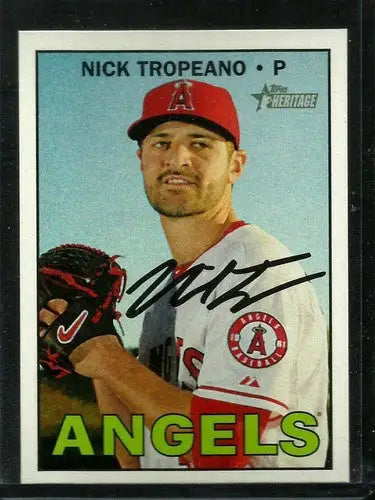 2016 Topps Heritage High Number #577 Nick Tropeano NM-MT Angels - Baseball Card Single