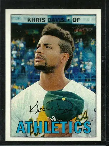 2016 Topps Heritage High Number #622 Khris Davis NM-MT Athletics - Baseball Card Single