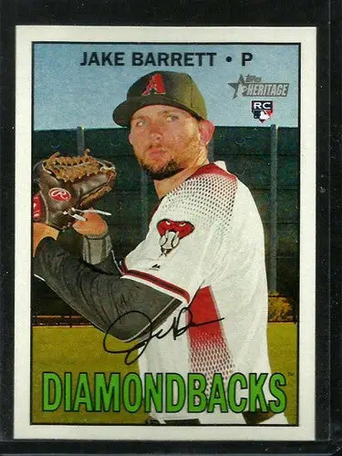 2016 Topps Heritage High Number #636 Jake Barrett NM-MT RC Rookie Diamondbacks - Baseball Card Single
