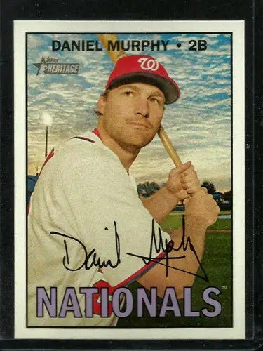 2016 Topps Heritage High Number #644 Daniel Murphy NM-MT Nationals - Baseball Card Single