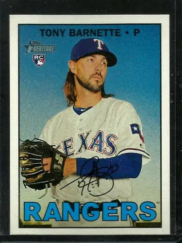 2016 Topps Heritage High Number #688 Tony Barnette NM-MT RC Rookie Rangers - Baseball Card Single