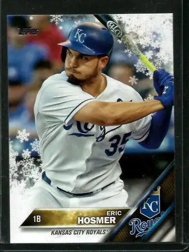 Original gloss HMW101 Eric Hosmer baseball card from 2016 Topps Holiday collection