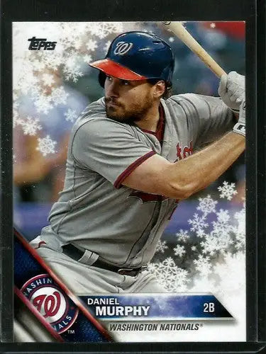 2016 Topps Holiday HMW111 Daniel Murphy Nationals baseball card in mint condition