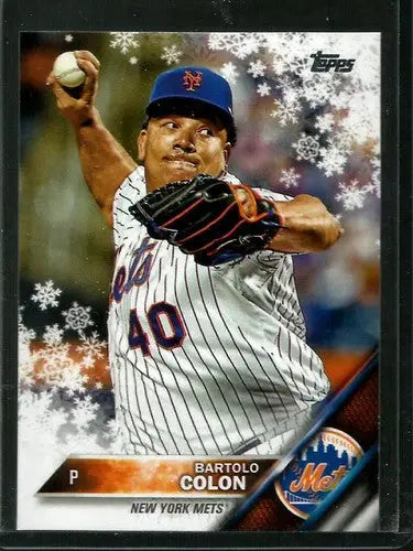 2016 Topps Holiday #HMW112 Bartolo Colon NM-MT Mets ID:2672 - Baseball Card Single