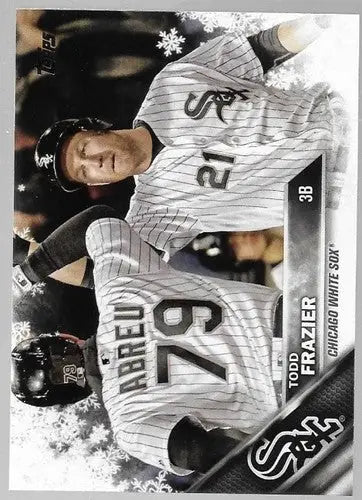 Original gloss 2016 Topps Holiday HMW115 Todd Frazier White Sox baseball card