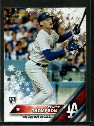 2016 Topps Holiday #HMW117 Trayce Thompson NM-MT RC Rookie Dodgers - Baseball Card Single