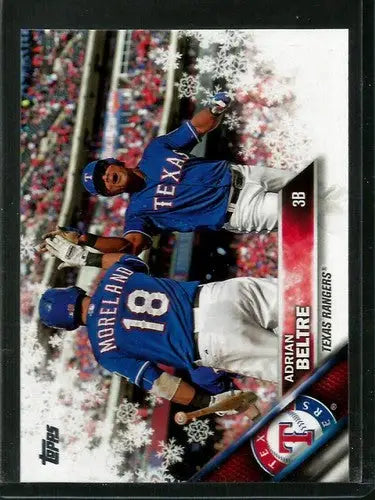 2016 Topps Holiday #HMW118 Adrian Beltre NM-MT Rangers - Baseball Card Single