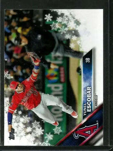 2016 Topps Holiday #HMW119 Yunel Escobar NM-MT Angels ID:2679 - Baseball Card Single