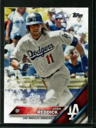 2016 Topps Holiday Josh Reddick baseball card HMW123 JMW123 Dodgers NM-MT