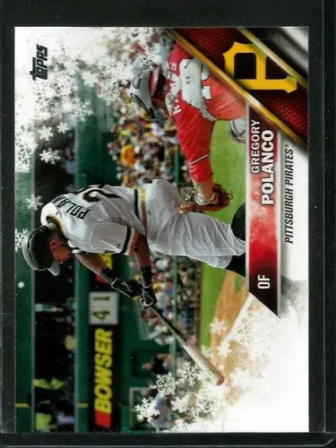 2016 Topps Holiday HMW125 Gregory Polanco Pirates baseball card NM-MT