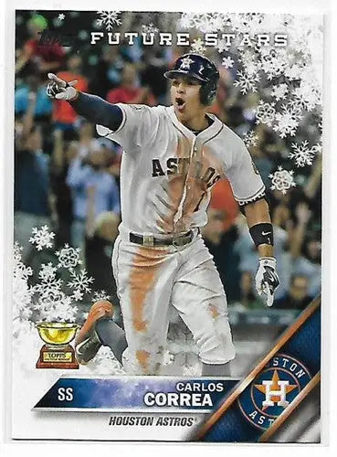 2016 Topps Holiday #HMW132 Carlos Correa NM-MT Astros Future Star ID:2692 - Baseball Card Single