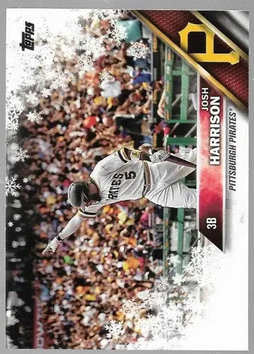 Original gloss 2016 Topps Holiday HMW137 Josh Harrison Pirates baseball card