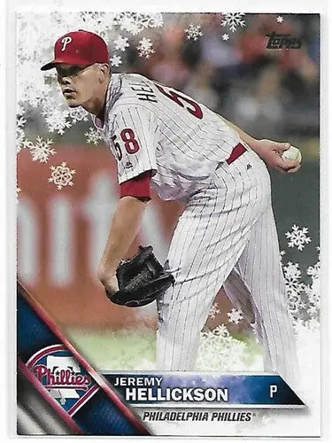 2016 Topps Holiday #HMW151 Jeremy Hellickson NM-MT Phillies ID:2711 - Baseball Card Single