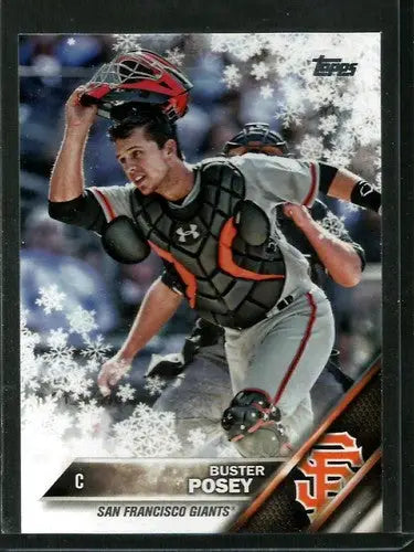 2016 Topps Holiday #HMW161 Buster Posey NM-MT Giants ID:2721 - Baseball Card Single