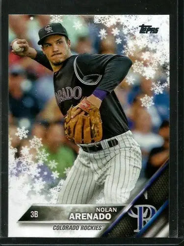 2016 Topps Holiday HMW181 Nolan Arenado Rockies baseball card NM-MT