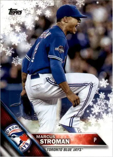 Original gloss 2016 Topps Holiday HMW195 Marcus Stroman Blue Jays baseball card