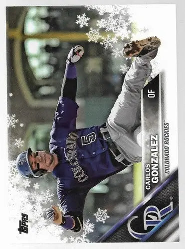 2016 Topps Holiday #HMW23 Carlos Gonzalez NM-MT Rockies - Baseball Card Single