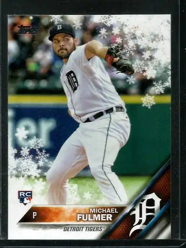 2016 Topps Holiday HMW34 Michael Fulmer rookie card Tigers NM-MT display
