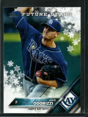 2016 Topps Holiday HMW41 Jake Odorizzi Rays Future Star baseball trading card