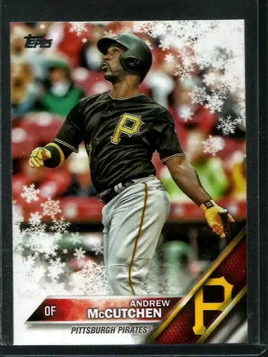 2016 Topps Holiday HMW48 Andrew McCutchen baseball card Pirates NM-MT