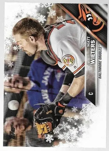 Original gloss 2016 Topps Holiday HMW70 Matt Wieters Orioles baseball trading card