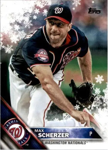 2016 Topps Holiday #HMW75 Max Scherzer NM-MT Nationals - Baseball Card Single