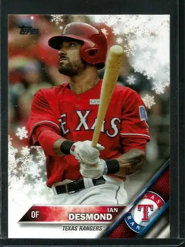 2016 Topps Holiday #HMW84 Ian Desmond NM-MT Rangers - Baseball Card Single