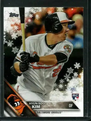 2016 Topps Holiday #HMW89 Hyun-Soo Kim NM-MT RC Rookie Orioles - Baseball Card Single