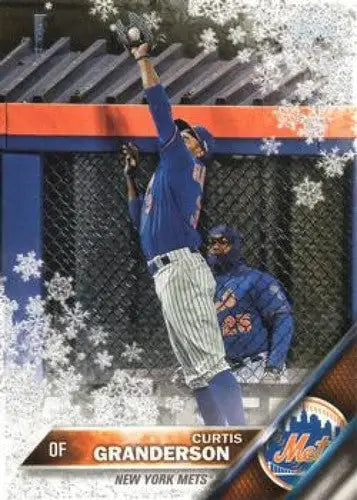 2016 Topps Holiday Metallic Snowflake Curtis Granderson baseball card HMW44