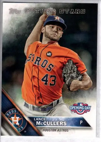 2016 Topps Opening Day Lance McCullers baseball card with original gloss Astros ID 1473