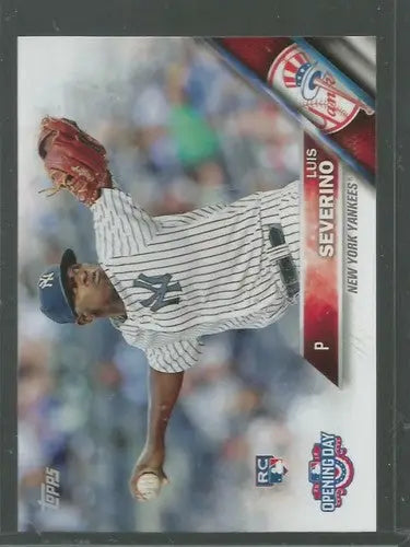 2016 Topps Opening Day #24 Luis Severino NM-MT RC Rookie Yankees - Baseball Card Single
