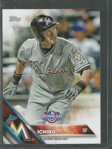 2016 Topps Opening Day #29 Ichiro NM-MT Marlins - Baseball Card Single