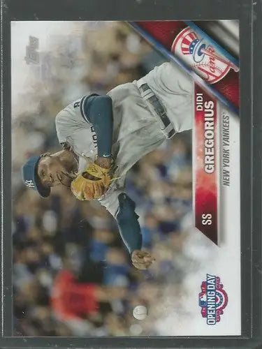 2016 Topps Opening Day #56 Didi Gregorius NM-MT Yankees - Baseball Card Single